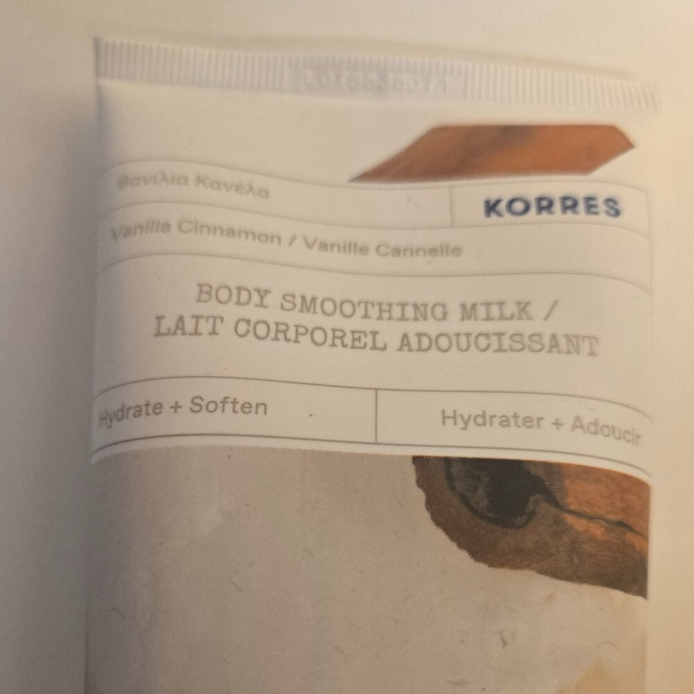 Korres Vanilla Cinnamon Body Smoothing Milk  New